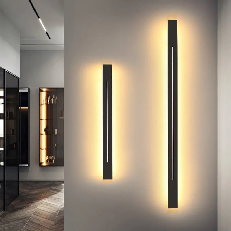 Nordic Led Lamp Home Decoration Wall Mirror Light Lighting Fixture Bathroom Bedroom Modern Wall Sconce Gold Black Metal Acrylic