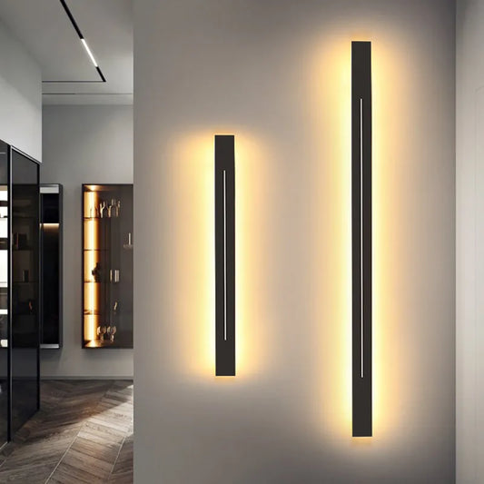 Nordic Led Lamp Home Decoration Wall Mirror Light Lighting Fixture Bathroom Bedroom Modern Wall Sconce Gold Black Metal Acrylic