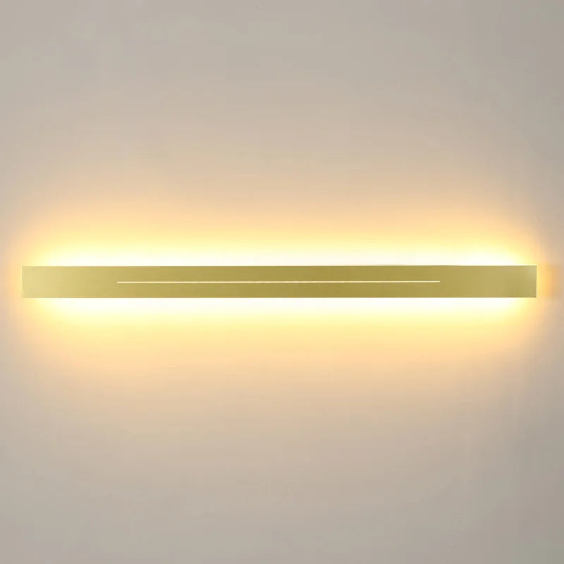 Nordic Led Lamp Home Decoration Wall Mirror Light Lighting Fixture Bathroom Bedroom Modern Wall Sconce Gold Black Metal Acrylic