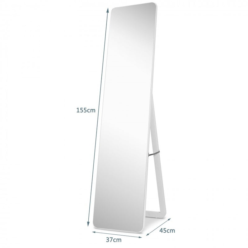 63 X 14.5 Inch Full Length Frameless Wall Mountable Floor Mirror