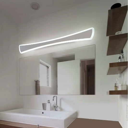 Modern Kitchen Bathroom Mirror Light Fixture Nordic Led Wall Lamps Sconce Home Decor Lighting White Iron Acrylic Avize 110-220V