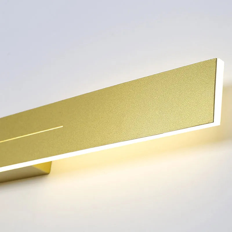 Nordic Led Lamp Home Decoration Wall Mirror Light Lighting Fixture Bathroom Bedroom Modern Wall Sconce Gold Black Metal Acrylic